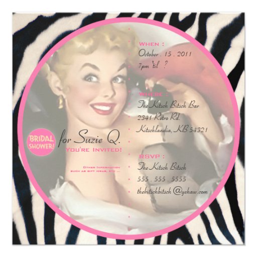 The Kitsch Bitsch : Not Wed Yet! Personalized Invitations