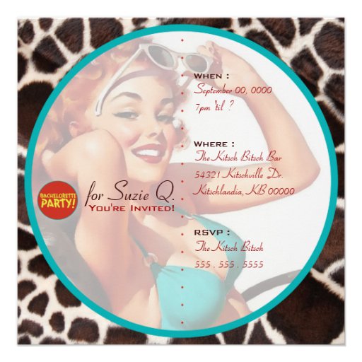 The Kitsch Bitsch : Not Wed Yet! Personalized Invitations