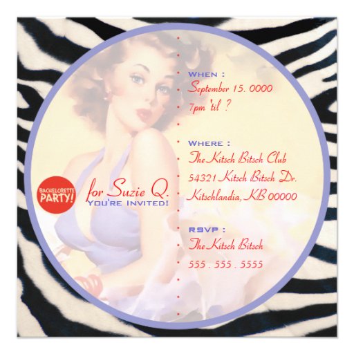 The Kitsch Bitsch : Not Wed Yet! Personalized Announcement