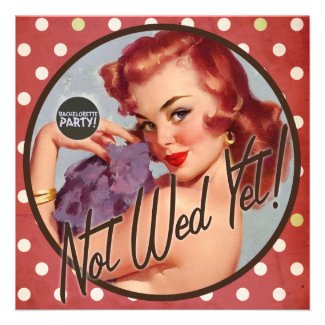 The Kitsch Bitsch : Not Wed Yet! Personalized Invitation