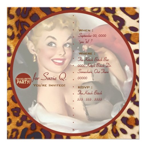 The Kitsch Bitsch : Not Wed Yet! Invitation