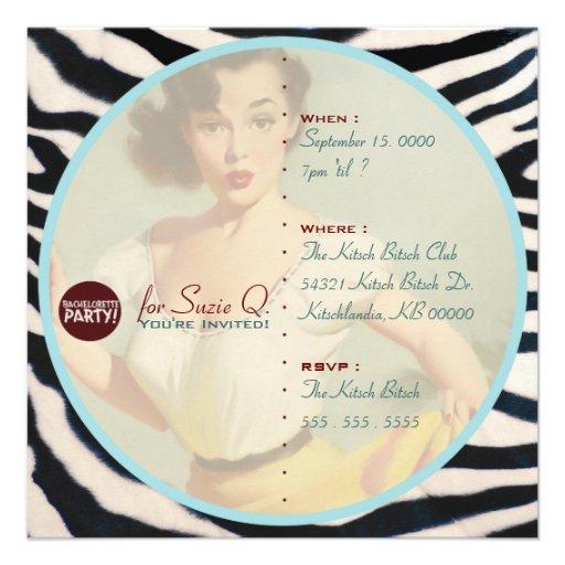 The Kitsch Bitsch : Not Wed Yet! Invitations