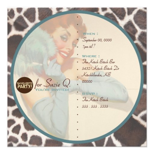 The Kitsch Bitsch : Not Wed Yet! Invite