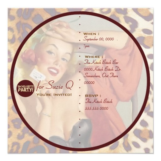 The Kitsch Bitsch : Not Wed Yet! Invites