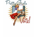 The Kitsch Bitsch : Pretty Girls Vote 1950s Pin-Up t-shirts