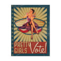 The Kitsch Bitsch : Pretty Girls Vote! postcards by kitschbitsch The Kitsch Bitsch : Pretty Girls Vote! postcards