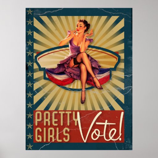 The Kitsch Bitsch : Pretty Girls Vote Print