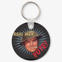 The Kitsch Bitsch : Real Men Vote keychains