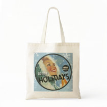 The Kitsch Bitsch : Retro Happy Holidays Graphic bags