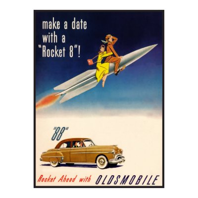 The Kitsch Bitsch : Rocket 8 Oldmobile Poster by kitschbitsch
