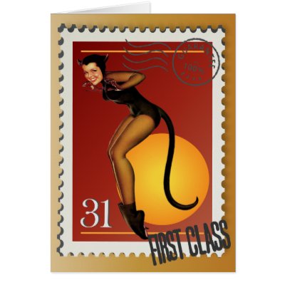 The Kitsch Bitsch : Sexy Black Cat! Cards by kitschbitsch