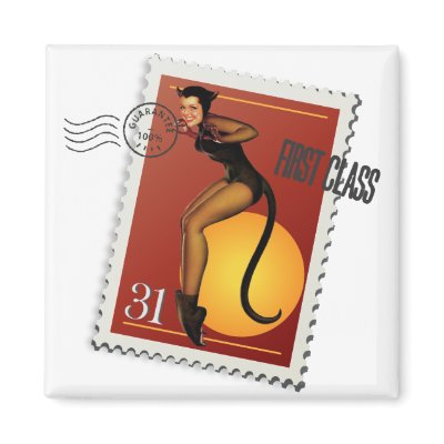 The Kitsch Bitsch : Sexy Black Cat! magnet