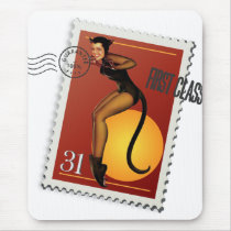 The Kitsch Bitsch : Sexy Black Cat! Mouse Mat