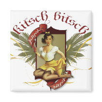 The Kitsch Bitsch : Soda Girl Retro Tattoo Pin-Up magnets