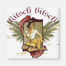 The Kitsch Bitsch : Soda Girl Retro Tattoo Pin-Up Refrigerator Magnet
