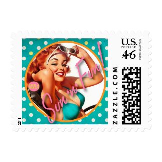 The Kitsch Bitsch : Sun 'n' Fun stamp