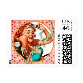 The Kitsch Bitsch : Sun 'n' Fun stamp