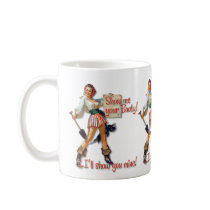 The Kitsch Bitsch : Talk Like A Pirate Day Pin-Up Coffee Mugs