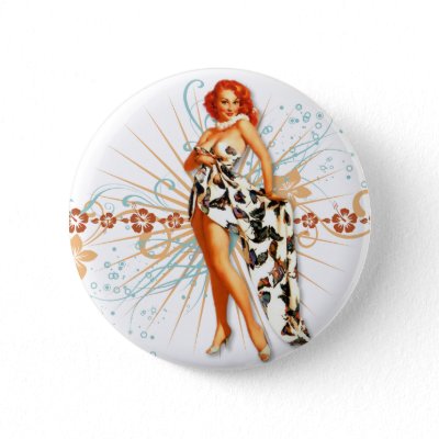 TIKI MADNESS has taken over The Kitsch Bitsch! This item features The Tattoo Tiki Pin-Up! What a great gift for the retro junkie or a great favour for your 