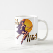 The Kitsch Bitsch : The Kitsch Witsch on Broom Mug by kitschbitsch The Kitsch Bitsch : The Kitsch Witsch on Broom Mug