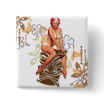 The Kitsch Bitsch : The Tiki Goddess buttons