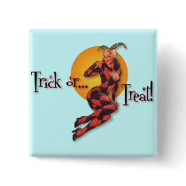 The Kitsch Bitsch : Trick or...Treat Jester Pin-Up buttons by kitschbitsch The Kitsch Bitsch : Trick or...Treat Jester Pin-Up buttons