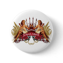 The Kitsch Bitsch : Twin Pin-Up Retro Tattoo buttons by kitschbitsch The Kitsch Bitsch : Twin Pin-Up Retro Tattoo buttons