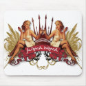 The Kitsch Bitsch : Twin Tattoo Pin-Up mousepads by kitschbitsch The Kitsch Bitsch : Twin Tattoo Pin-Up mousepads