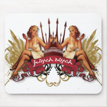 The Kitsch Bitsch : Twin Tattoo Pin-Up mousepads by kitschbitsch The Kitsch Bitsch : Twin Tattoo Pin-Up mousepads