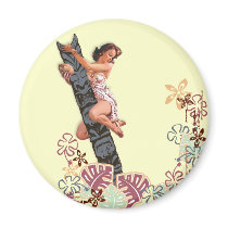 The Kitsch Bitsch : Up A Tiki Tree! Refrigerator Magnet