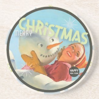 The Kitsch Bitsch : Vintage Merry Christmas coaster