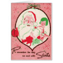 The Kitsch Bitsch : Vintage Santa Christmas Card by kitschbitsch The Kitsch Bitsch : Vintage Santa Christmas Card