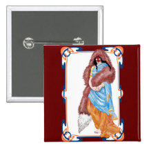 the kitsune's wedding pinback buttons