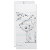 The Kitten and the Feather rack cards by digitalshirts The Kitten and the Feather rack cards