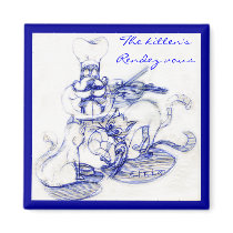 The kitten's "rendez vous" magnets by Emazevedo The kitten's "rendez vous" magnets