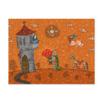 The Knight and the Lady postcards by vladstudio The Knight and the Lady postcards