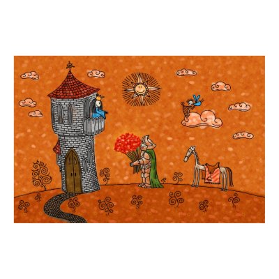 The Knight and the Lady Posters by vladstudio