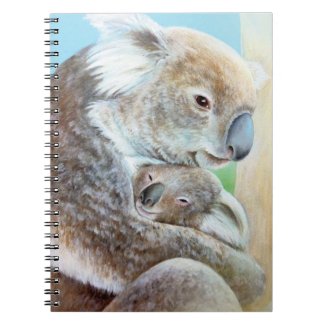 &quot;The Koala cuddle&quot; portrait fine art notebook