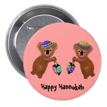 The Koala Dreidel Game Pin