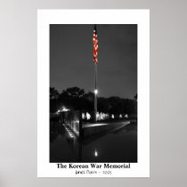 The Korean War Memorial by Janet Davis Poster