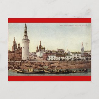 The Kremlin, Moscow, Russia 1915 Vintage postcard