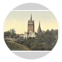 The Kroepeliner Gate, Rostock, Mecklenburg-Schweri Round Sticker