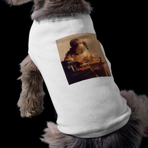 The Lacemaker by Johannes Vermeer Pet Tshirt