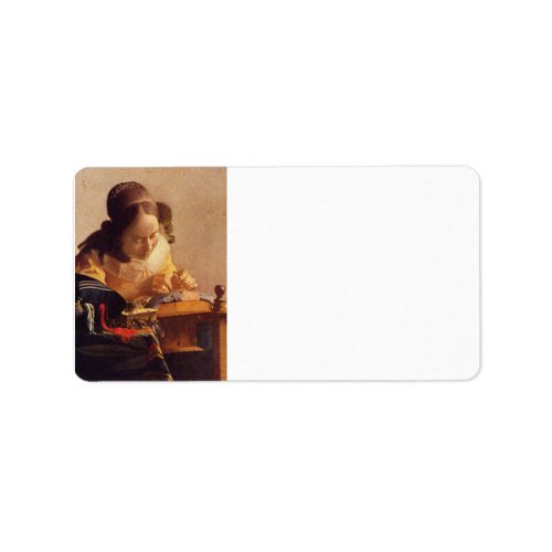 The Lacemaker by Johannes Vermeer Custom Address Labels