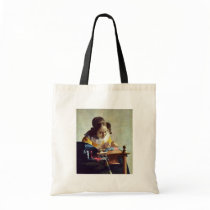 The Lacemaker, Français La Dentelière,  By Vermeer Tote Bags