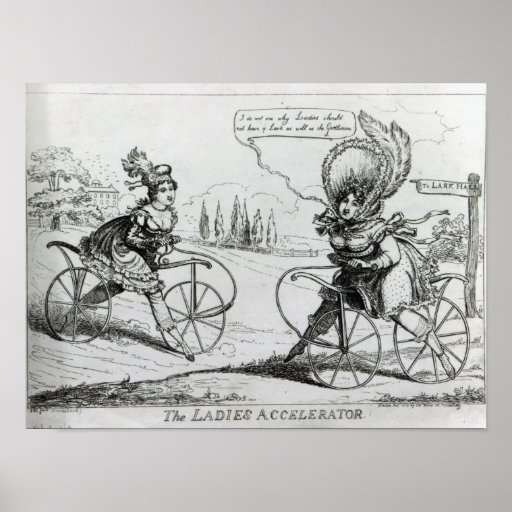 The Ladies Accelerator, 1819 Print