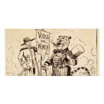 The Lady and the Tiger by Clifford K. Berryman Custom Photo Card