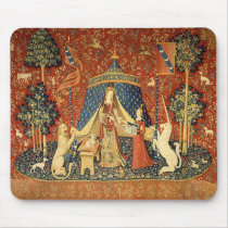 The Lady and the Unicorn: Desire mousepads