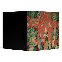 The Lady and the Unicorn: 'Smell' 3 Ring Binders