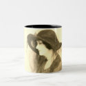 THE LADY IN BLACK HAT NORMAL VERSION MUG by amazingvintage THE LADY IN BLACK HAT NORMAL VERSION MUG